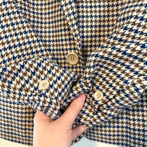 Vintage Blair Houndstooth Multicolor Blazer Size 6 Petite - Picture 7 of 9